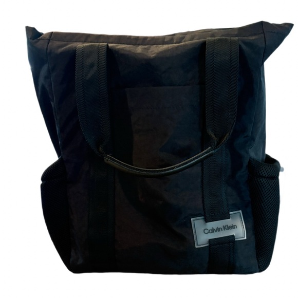 Calvin Klein Black Travel Backpack NWOT - Picture 2 of 6